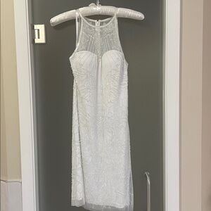 NWT Adrianna Papell beaded halter cocktail/wedding dress size 2